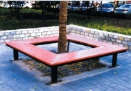 甘肅CS5-02方型圍樹凳